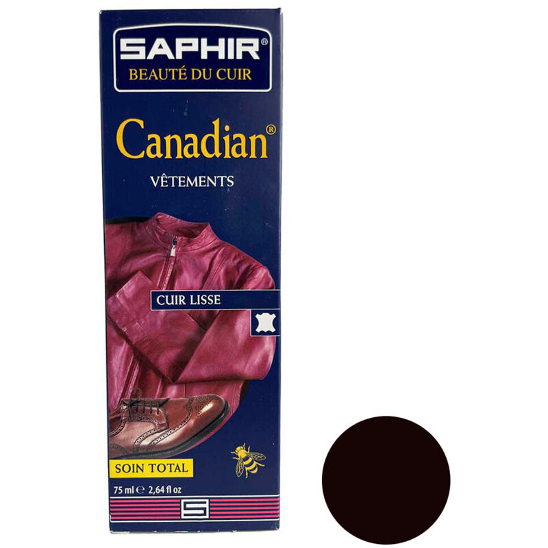 SAPHIR Cr&egrave;me cirage Canadian tube 75ml marron fonc&eacute; 