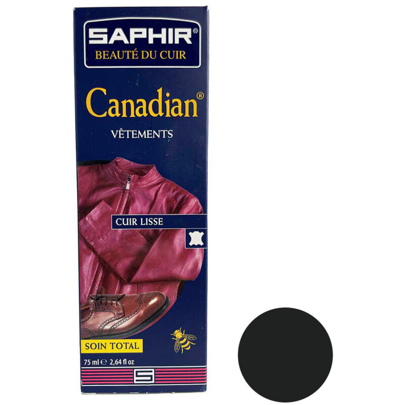 Crème de cirage reconstituante cuir gris foncé 75ml Canadian Saphir