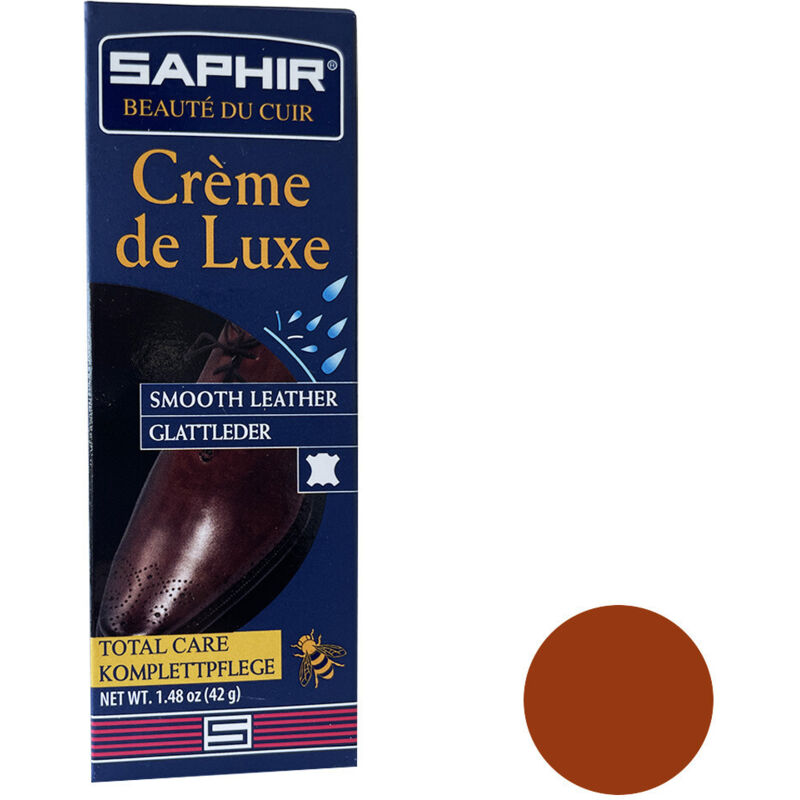 SAPHIR Cirage Cr&egrave;me de Luxe 1789  50 ml MARRON MOYEN 37