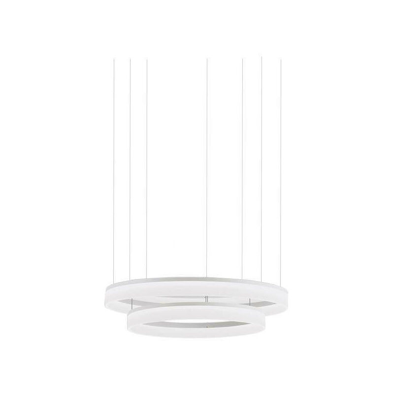 Circ pendant lamp, aluminum and ppma, matt white, 80 cm