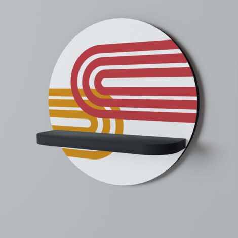 CIRCLELINE DECOR Rundes Regal Schwarz