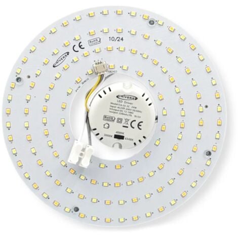 UNIVERSO Circolina LED 24W Ø 19cm ricambio per plafoniera anello rotondo lampada a basso consumo per soffitto cucina bagno