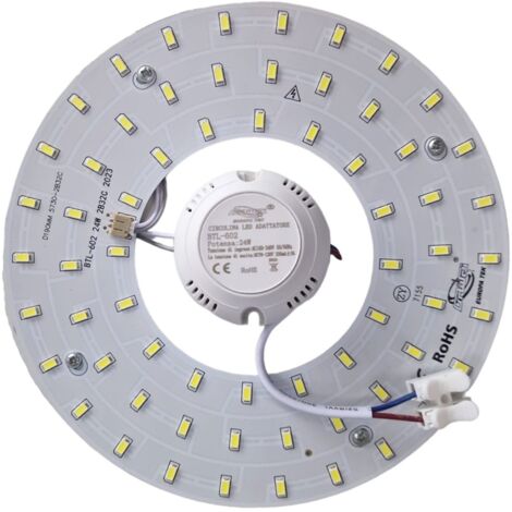 Circolina LED SMD 24W Corona Luce Calda 3000K Sostituzione Plafoniera BTL-602 DR