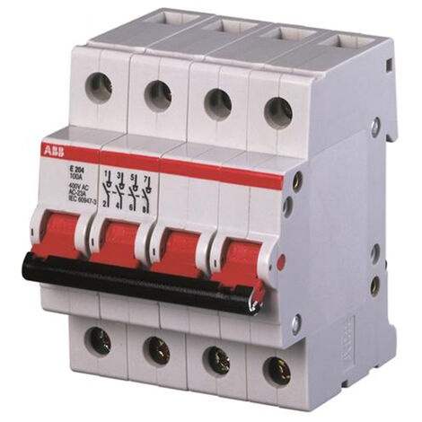 Circuit de déclenchement ABB 100A, Tension 400V c.a., série E204, pour Charges commandante ( Prix pour 1 )