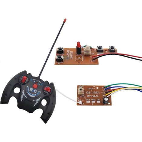 Circuit imprimé 857 27 MHz 4 canaux pour télécommande RC (émetteur et récepteur)