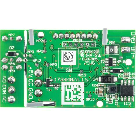 Circuit imprimé, pour maison intelligente Homematic IP, permet d’actionner à distance p. ex. une entrée de commutateur ou de bouton, un générateur de signal de 12 V ou des LED en basse tension