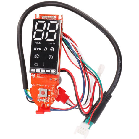 Circuit imprimé pour tableau de bord de trottinette électrique avec écran LCD et connexion Bluetooth - Pièce de rechange pour équipement de conduite extérieure