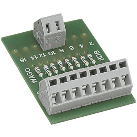 Circuit interface CAGE CLAMP® série 236 avec 8 résistances 2K2,1 point commun sans support de montag