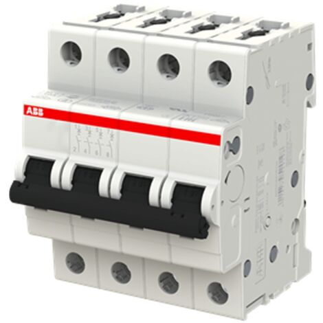 Circuito disyuntor ABB 4P 16A 4.5 kA Tipo C 4 Módulos S204L