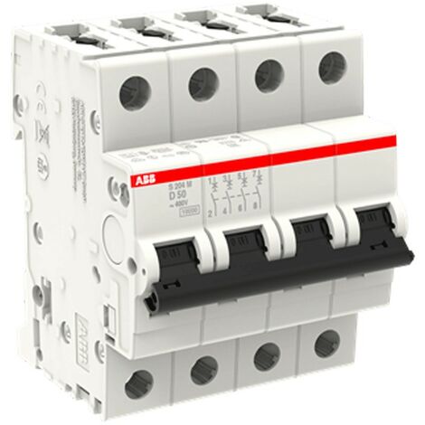 Circuito disyuntor ABB 4P 50A 10KA D 4M S204M S602013