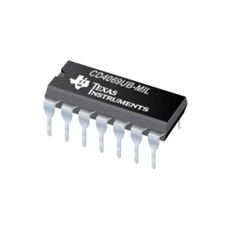 

Circuito Integrado Cmos Logico 14DIP CD4069UBE TEXAS