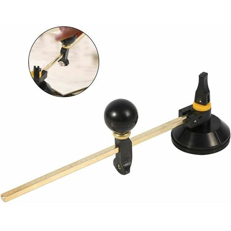 Circular Glass Cutter with Suction Cup Cutting Tools, Diamond Cutting Circle Diameter 400 mm for Hobbyists Professional Glass Cutters