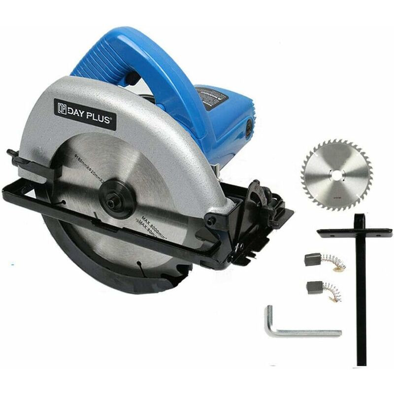 Circular Saw 900W Compact Electric Corded Circular Saw, 4700 RPM Max Cutting Depth 55mm with 180MM Blade for Wood, Tile, Soft Metal, Plastic Cutting