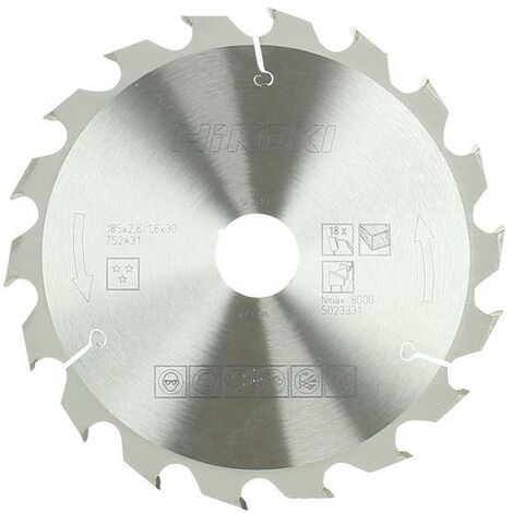 Circular Saw Blade 185 x 30mm x 18T