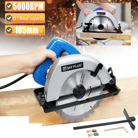 Circular Saw Electric Circular Saw Circular Saw Kit Circular Saw Handheld Circular Saw Power Electric Tool 5000RPM 900W 45°Adjustable Work Angle with 185mm Blades