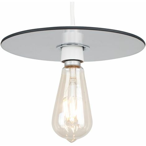 Circular Smoked Glass Ceiling Pendant Light Shade