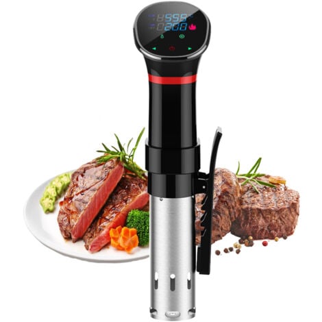 Circulateur à immersion 1100 watts pour machine sous vide, Affichage LCD, Contrôle précis de température et temps, Cuiseur précis étanche