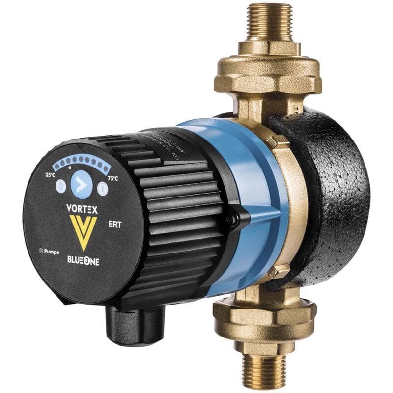 Circulateur bouclage sanitaire vortex (sans horloge) avec thermostat réglable, vanne et clapet - Mâle 1/2' (15/21) Thermador
