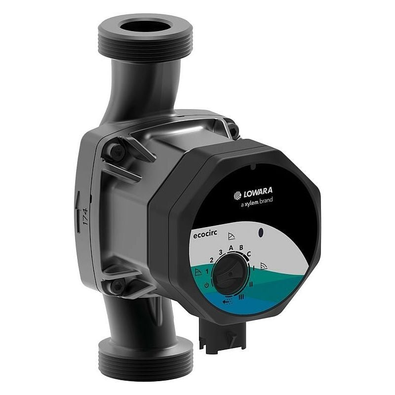 Lowara - Circulateur de chauffage ecocirc m 25-6, DN25 (1'), pn 10, 230 v, longueur 180 mm