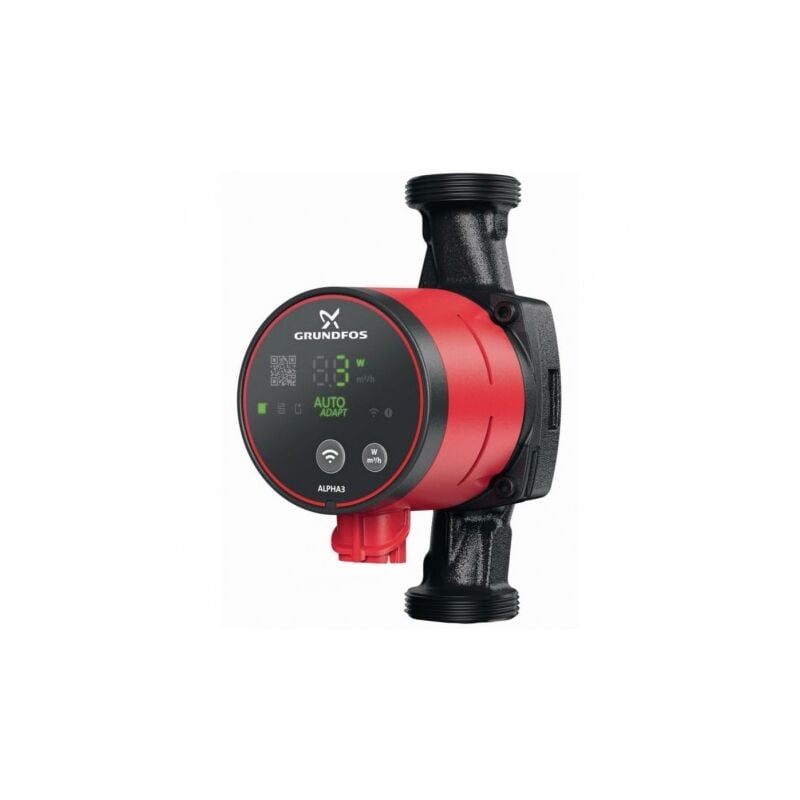 Grundfos - Circulateur domestique variable a distance bluetooth raccord 1' dn 15mm Dm 50mm entraxe 130mm 230V Alpha3 98890746