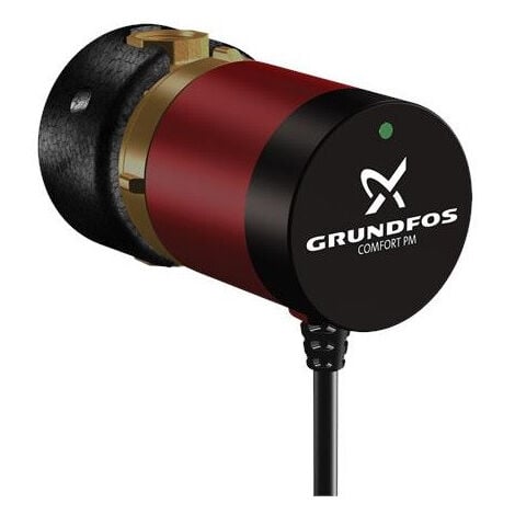 Grundfos COMFORT 15-14 BXA PM 0,33 m³/h 230V avec vanne d'isolement intégrée et d'un clapet anti-retour