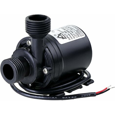 Circulateur et Pompe DC 12V 800L/H 5M Système de Circulation d'Eau Pompe Amphibie Système de Circulation Solaire Haute Performance Faible Bruit 4 Points Brushless DC Pompe Booster Pompe Circulation 77