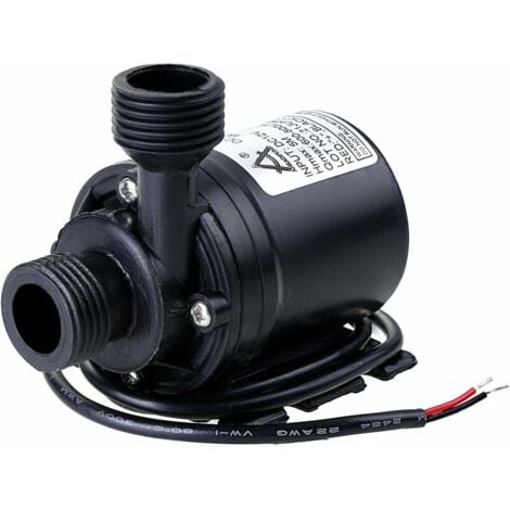 VOLAVO Circulateur et Pompe DC 12V 800L/H 5M Système de Circulation d'Eau Pompe Amphibie Système de Circulation Solaire Haute Performance Faible Bruit 4 Points Brushless DC Pompe Booster Pompe Circulation 77