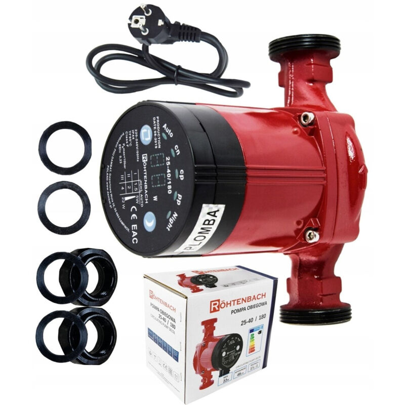 Pompe Circulateur Éco-énergétique à Débit Variable Automatique – Rohtenbach – EHI 25-60/180