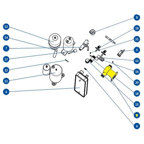 Circulateur sanitaire  pour pompe à chaleur air - eau