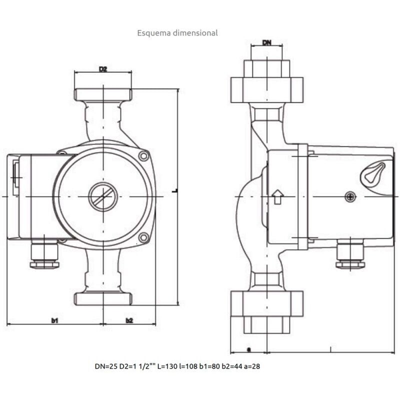 Reporshop - Circulation de la chaudière Imppumps gnh 25/60-130 Standard