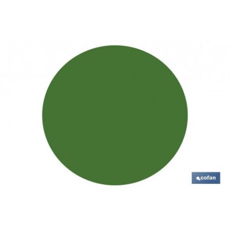 Circulo adhesivo verde 100 mm para cristal