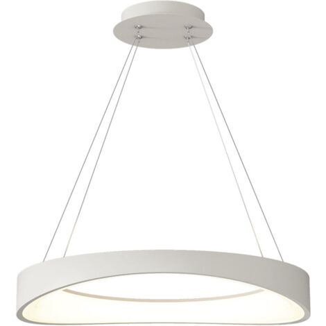 Circulo - Lampada moderna ad anello a LED Bianca 52 cm