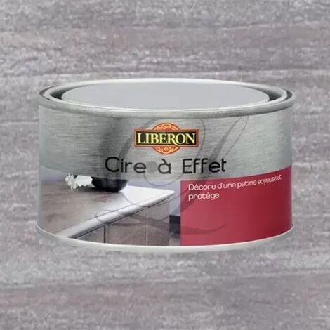 Cire à effet argenté pour bois 0,25 L – Finition résistante aux taches – Nourrit et protège sans encrasser – Compatible toutes essences – Liberon