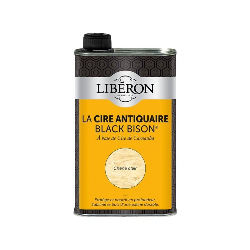 Liberon - Cire Black bison 0.5L chêne clair