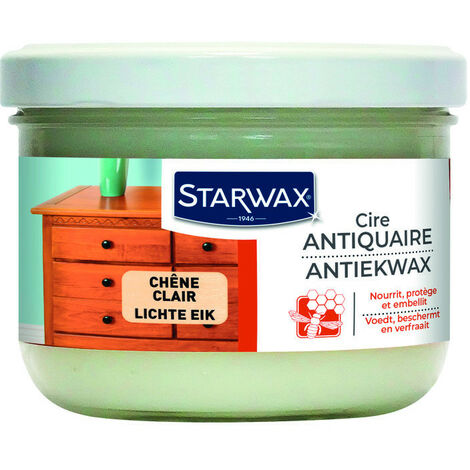 Cire Antiquaire Chêne Clair Nourrit, Protège Et Teinte Le Bois - Starwax