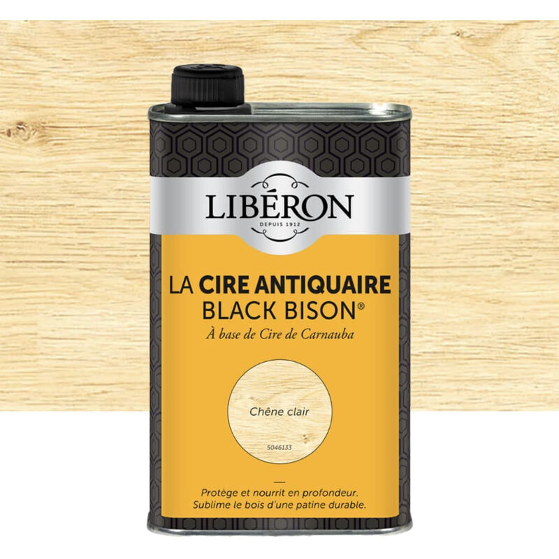 Cire antiquaire LIBÉRON Black Bison Chêne clair (liquide) 0,5 L