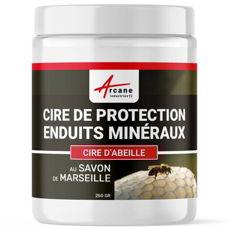 Cire d'abeille protection entretien enduits minéraux CIRE DE PROTECTION ENDUITS MINERAUX - 250 gr  - ARCANE INDUSTRIES