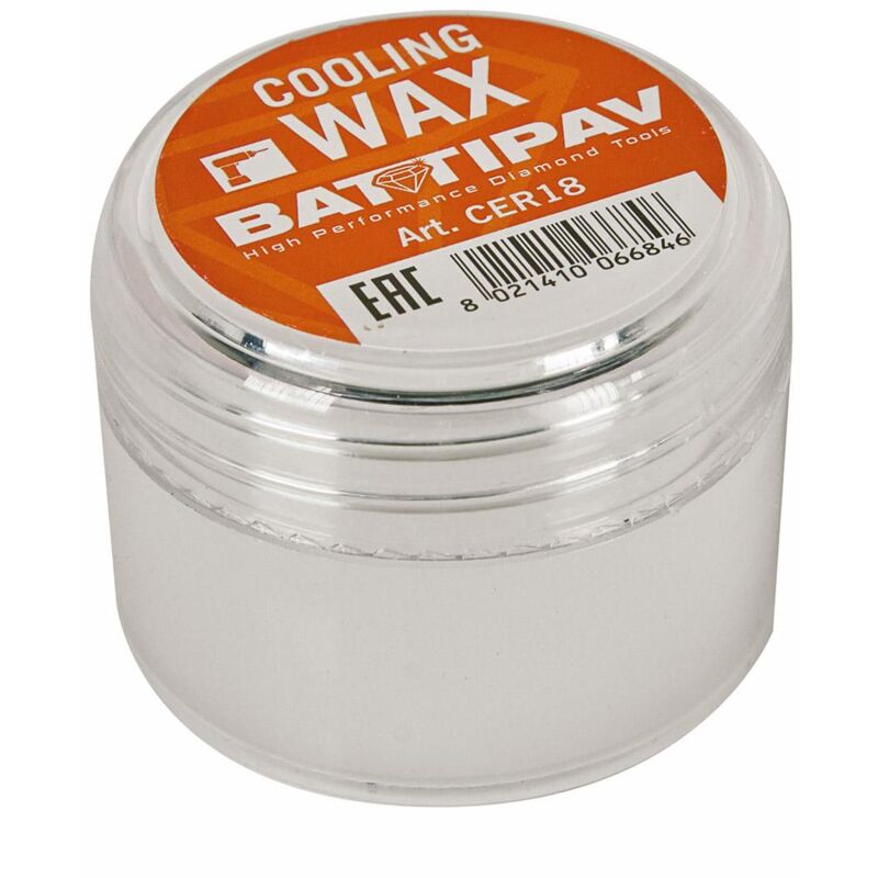 Cire de refroidissement fluide pour forets et fraises diamantees Battipav cer18