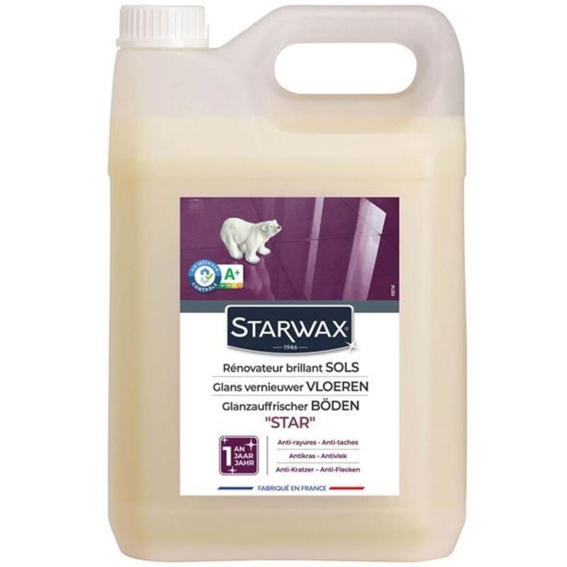 Cire ionisée sols carrelés Star 5L - Starwax
