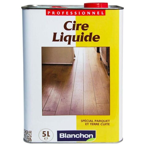 Cire liquide Blanchon Carbamex 5L incolore spécial parquet et terre cuite