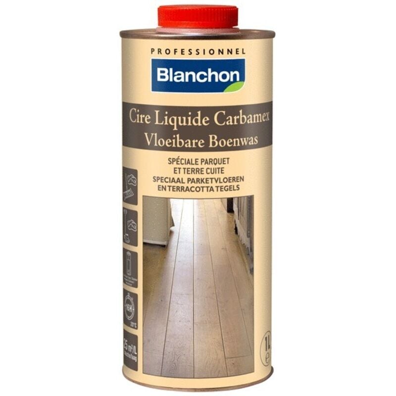 Cire liquide carbamex, teinte neutre, bidon de 1 litre Blanchon