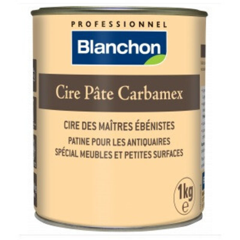 Blanchon - Cire pâte Carbamex 1kg nuancier antic blond Rendement indicatif : 50 m²/Kg /couche