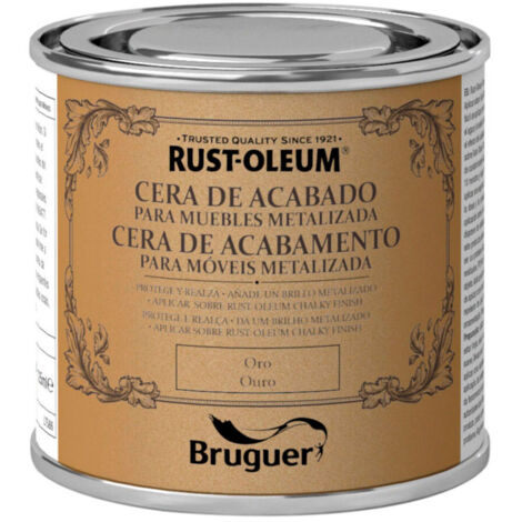 Cire pour meubles au fini crayeux Rust-Oleum Or 0,125 L BRUGUER