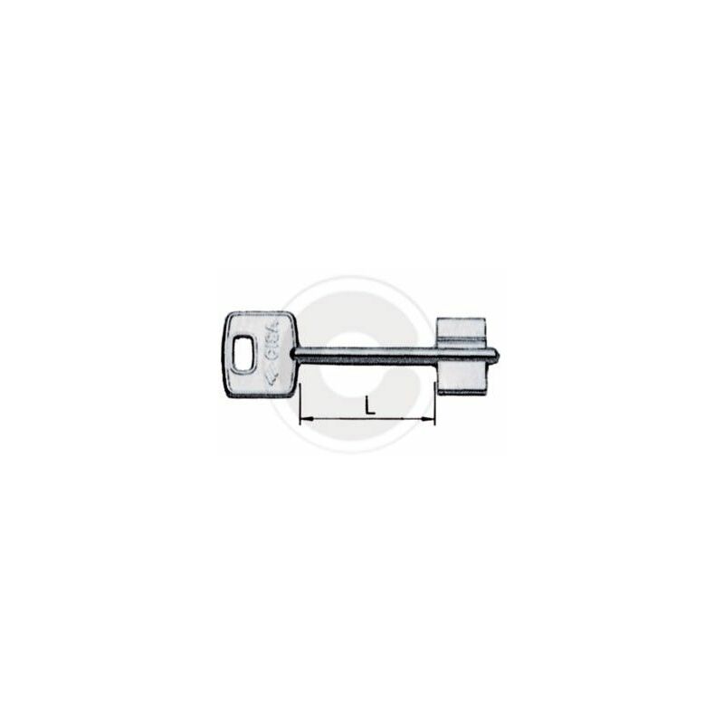 Image of 00100.001 chiave grezza per serrature di sicurezza porte blindate - Cisa