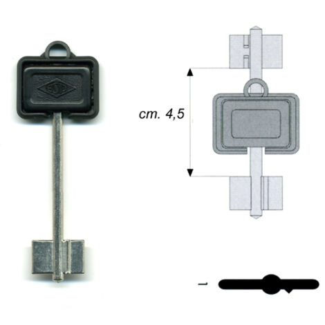 Cisa 00110-00-1 Chiave Doppia Mappa Dx