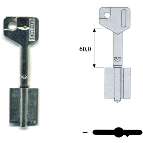 Cisa 00125-00-1 Chiave Doppia Mappa Dx