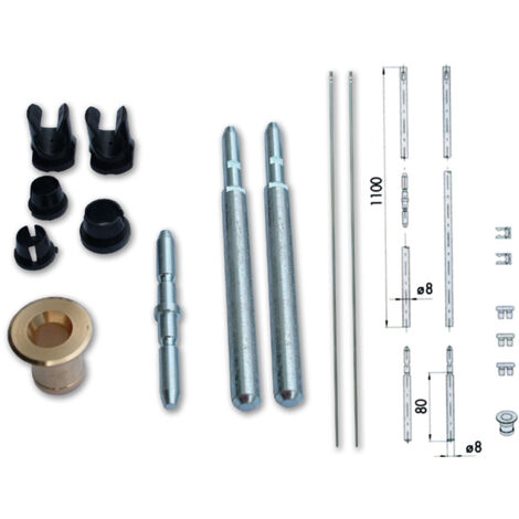 Cisa 06451-10 Coppia Aste Per Serr