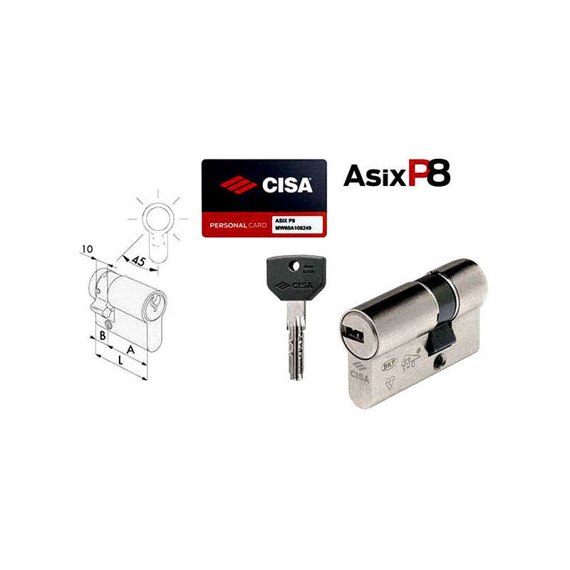 Cisa - Cilindro Inf. 39,5-10,0-29,5 0Q314-02-0