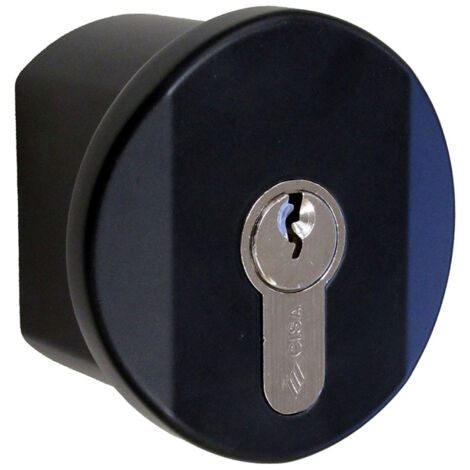 Cisa 1.07078.35.0 Sichersperre mit schwarzem Knauf