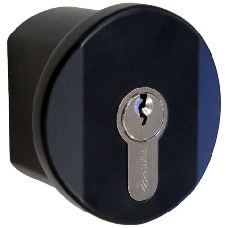 Cisa 1.07078.35.0 Sichersperre mit schwarzem Knauf